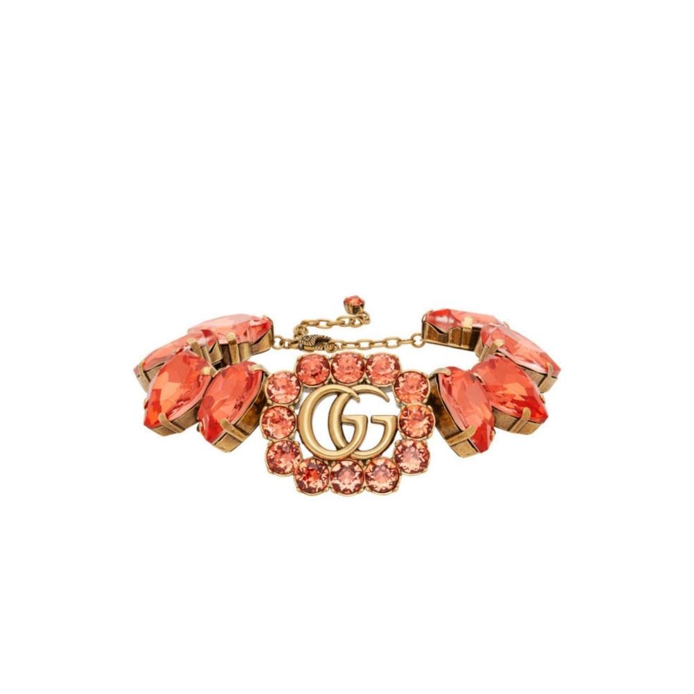 Gucci - GG And Heart Crystal-Embellished Choker - Picture 4 of 6